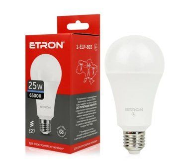 Лампа світодіодна ETRON light Power 1-ELP-803 A70 25W 6500K E27 1-ELP-803 фото