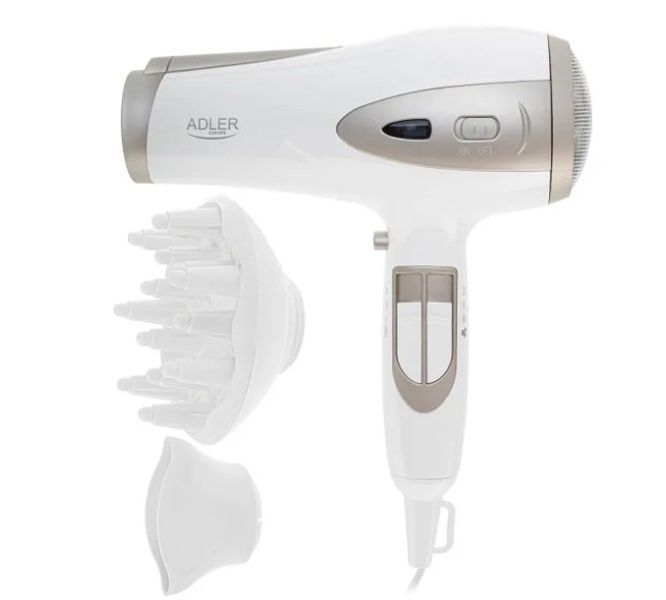 Фен ADLER AD 2248 white champagne (дифузор) AD 2248 white champagne фото