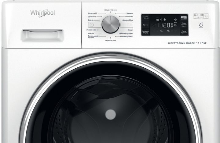 Прально-сушильна машина Whirlpool FFWDB 1176258 BCV FFWDB 1176258 BCV фото