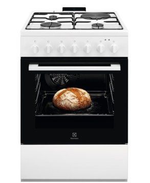 Плита комбінована Electrolux LKM624022W (60 см,3+1) LKM624022W фото