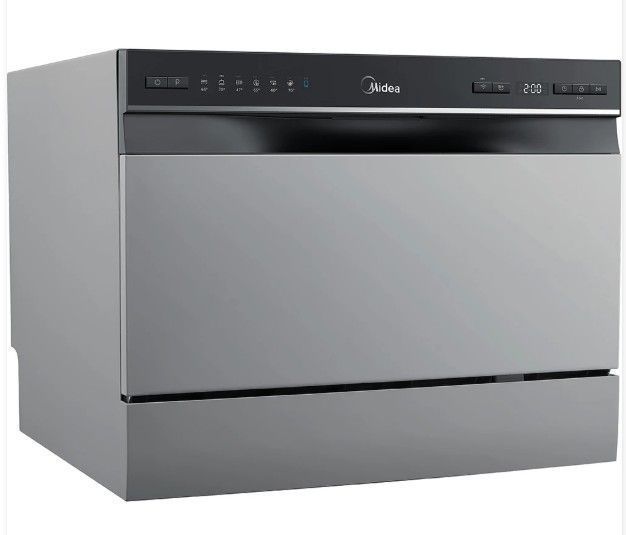 Посудомийна машина MIDEA MCFD55S460Si (окремостояча, 55 см, сіра) MCFD55S460Si фото