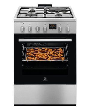 Плита комбінована Electrolux LKM660222X (60 см,3+1) LKM660222X фото