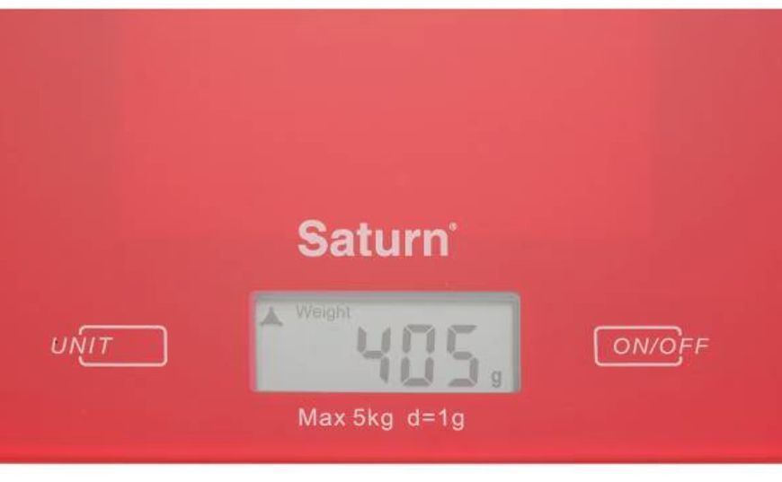 Ваги кухонні SATURN ST-KS7810 red ST-KS7810 red фото
