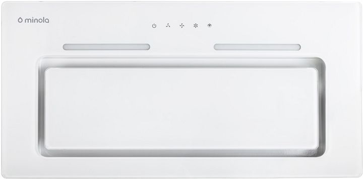 Витяжка Minola HBI 6873 WH GLASS 1200 LED Line (повновбудована, 60 см, 1200 м&sup3;/год, біла) HBI 6873 WH фото