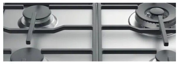 Варильна поверхня Indesit THP 641 W/IX/I 1 (газова, вбудована, 4 конфорки, чавун, нержавіюча сталь) THP 641 W/IX/I 1 фото