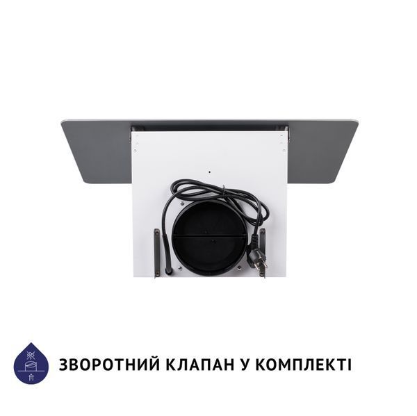 Витяжка Minola HDN 6224 WH 700 LED (похила, 60 см, 700 м&sup3;/год, скло, біла) HDN 6224 WH 700 LED фото