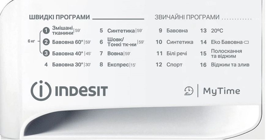 Пральна машина Indesit OMTWSE 61051 WK UA OMTWSE 61051 WK UA фото