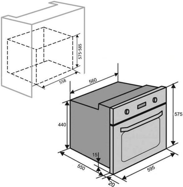 Духова шафа LUXELL A68-LXSF3CTB A68-LXSF3CTB фото