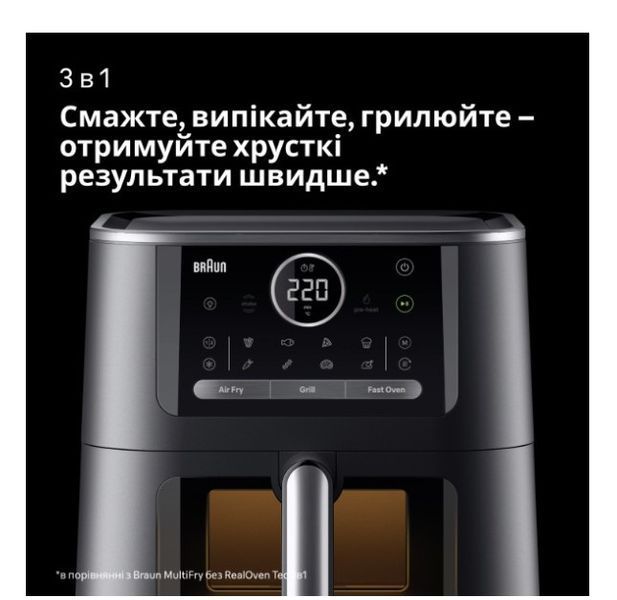 Мультипіч Braun MultiFry 7 HF7076BK HF7076BK фото